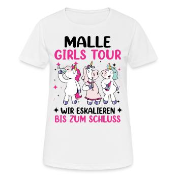 Malle Girls Tour - Women's Breathable T-Shirt - white - Front - AI Model Female 172 dark (172cm)