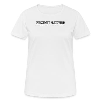 Hiking - Summit seeker - Women's Breathable T-Shirt - white - Front - AI Model Female 172 dark (172cm)