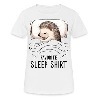 Favorite Sleep Shirt - Frauen T-Shirt atmungsaktiv - Weiß - Vorne - AI Model Female 172 dark (172cm)