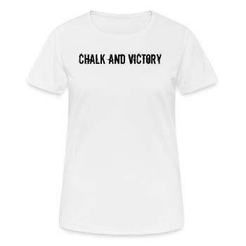 Billard - Chalk and Victory - Frauen T-Shirt atmungsaktiv - Weiß - Vorne - AI Model Female 172 dark (172cm)