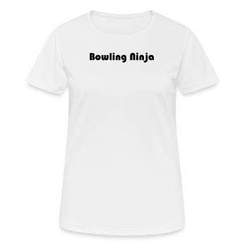 Bowling - Bowling Ninja - Frauen T-Shirt atmungsaktiv - Weiß - Vorne - AI Model Female 172 dark (172cm)