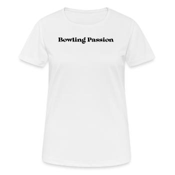 Bowling - Bowling Passion - Frauen T-Shirt atmungsaktiv - Weiß - Vorne - AI Model Female 172 dark (172cm)