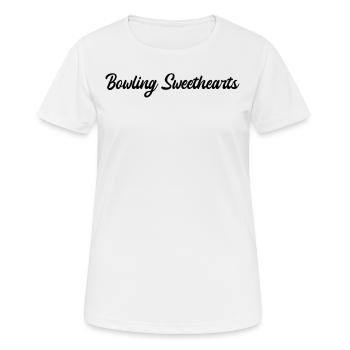Bowling - Bowling Sweethearts - Frauen T-Shirt atmungsaktiv - Weiß - Vorne - AI Model Female 172 dark (172cm)