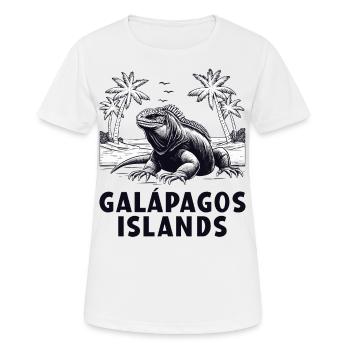 Îles Galapagos - T-shirt respirant Femme - blanc - Devant - AI Model Female 172 dark (172cm)