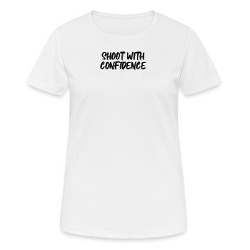 Billiards - Shoot with Confidence - Women's Breathable T-Shirt - white - Front - AI Model Female 172 dark (172cm)