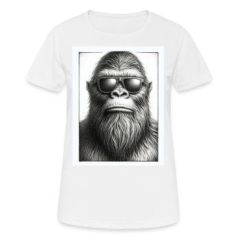 Bigfoot Mugshot Portrait - T-shirt respirant Femme - blanc - Devant - AI Model Female 172 dark (172cm)