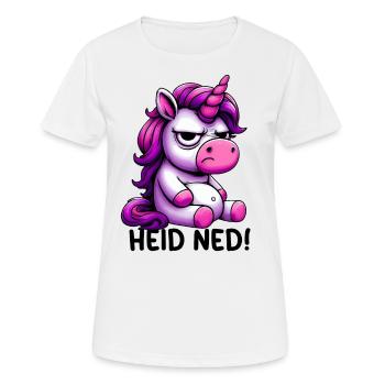 Zack Blad Funny Dialect Unicorn - Women's Breathable T-Shirt - white - Front - AI Model Female 172 dark (172cm)