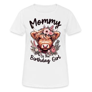 Mommy Of The Birthday Girl - Women's Breathable T-Shirt - white - Front - AI Model Female 172 dark (172cm)