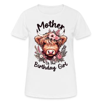 Mother Of The Birthday Girl - Women's Breathable T-Shirt - white - Front - AI Model Female 172 dark (172cm)