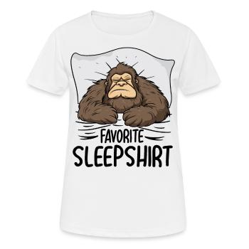 Bigfoot Favorite Sleepshirt - Frauen T-Shirt atmungsaktiv - Weiß - Vorne - AI Model Female 172 dark (172cm)