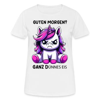 Good morning very thin ice - Women's Breathable T-Shirt - white - Front - AI Model Female 172 dark (172cm)