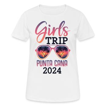 Girls Trip Punta Cana 2024 - Women's Breathable T-Shirt - white - Front - AI Model Female 172 dark (172cm)