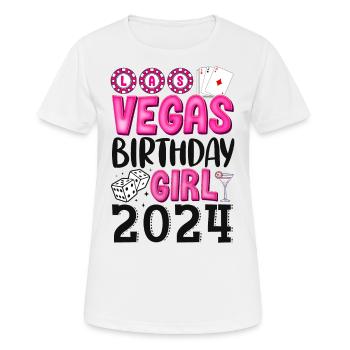 Vegas Birthday Girl 2024 - Women's Breathable T-Shirt - white - Front - AI Model Female 172 dark (172cm)