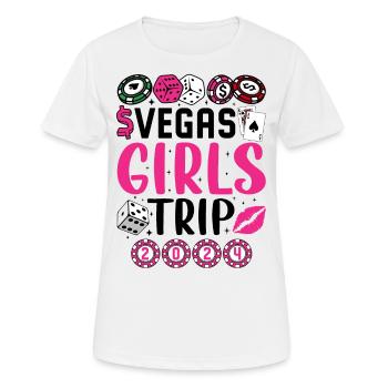 Vegas Girl Trip 2024 - Women's Breathable T-Shirt - white - Front - AI Model Female 172 dark (172cm)