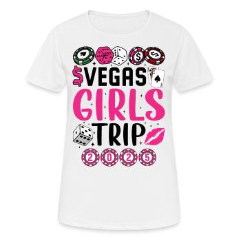 Vegas Girl Trip 2025 - Women's Breathable T-Shirt - white - Front - AI Model Female 172 dark (172cm)