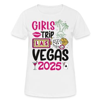 Vegas Girls Trip 2025 - Frauen T-Shirt atmungsaktiv - Weiß - Vorne - AI Model Female 172 dark (172cm)