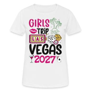 Vegas Girls Trip 2027 - Women's Breathable T-Shirt - white - Front - AI Model Female 172 dark (172cm)