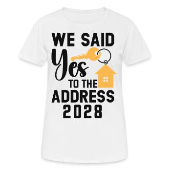 Nous avons dit à l’adresse 2028 - T-shirt respirant Femme - blanc - Devant - AI Model Female 172 dark (172cm)