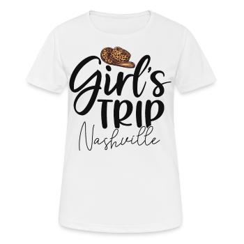 Girls Trip Nashville - Frauen T-Shirt atmungsaktiv - Weiß - Vorne - AI Model Female 172 dark (172cm)