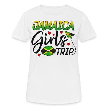 Jamaica Girls Trip - Frauen T-Shirt atmungsaktiv - Weiß - Vorne - AI Model Female 172 dark (172cm)
