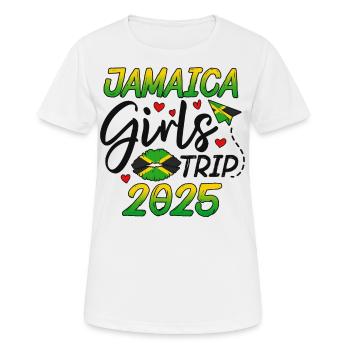 Voyage entre filles en Jamaïque 2025 - T-shirt respirant Femme - blanc - Devant - AI Model Female 172 dark (172cm)