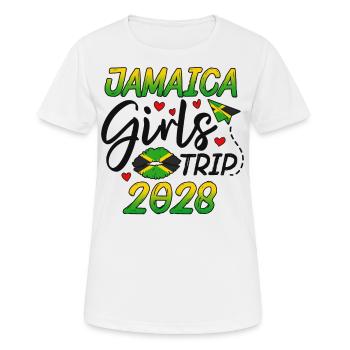 Voyage entre filles en Jamaïque 2028 - T-shirt respirant Femme - blanc - Devant - AI Model Female 172 dark (172cm)