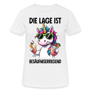 La situation est l’ivresse - T-shirt respirant Femme - blanc - Devant - AI Model Female 172 dark (172cm)