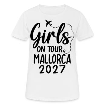 Girls On Tour Mallorca 2027 - Women's Breathable T-Shirt - white - Front - AI Model Female 172 dark (172cm)