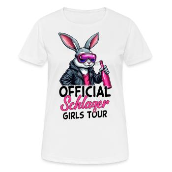 Visite officielle des filles Schlager - T-shirt respirant Femme - blanc - Devant - AI Model Female 172 dark (172cm)