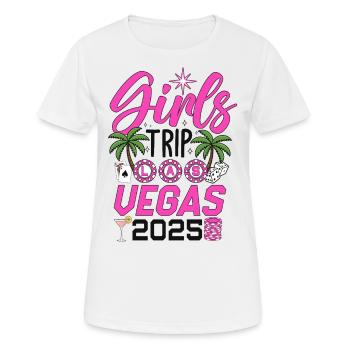 Girls Trip Las Vegas 2025 - Frauen T-Shirt atmungsaktiv - Weiß - Vorne - AI Model Female 172 dark (172cm)