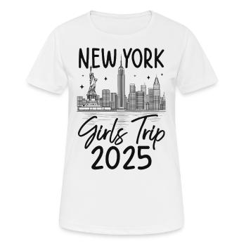 Girls Trip New York 2025 - Women's Breathable T-Shirt - white - Front - AI Model Female 172 dark (172cm)