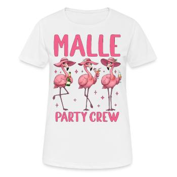 Malle Party Crew Gruppen Motiv Mallorca Urlaub - Frauen T-Shirt atmungsaktiv - Weiß - Vorne - AI Model Female 172 dark (172cm)