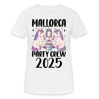 Mallorca Party Crew 2025 - Women's Breathable T-Shirt - white - Front - AI Model Female 172 dark (172cm)