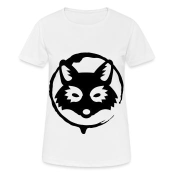 Renard - Fox - Protection de la nature - Animal forestier - T-shirt respirant Femme - blanc - Devant - AI Model Female 172 dark (172cm)