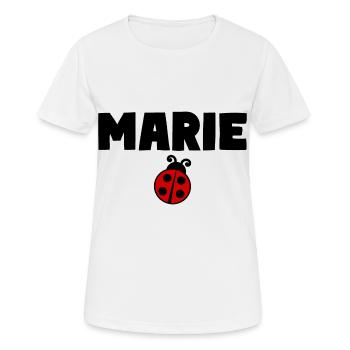 MARIE Ladybug - Women's Breathable T-Shirt - white - Front - AI Model Female 172 dark (172cm)