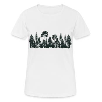 Bäume - Frauen T-Shirt atmungsaktiv - Weiß - Vorne - AI Model Female 172 dark (172cm)