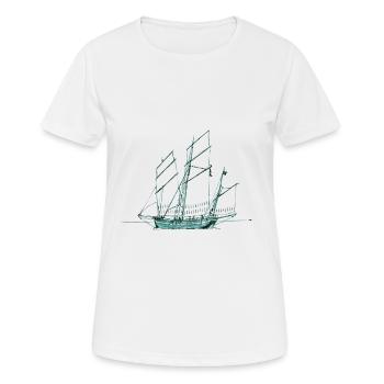 Grayhound Lugger - Women's Breathable T-Shirt - white - Front - AI Model Female 172 dark (172cm)