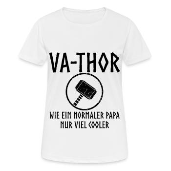 Va thor vater Papa vatertag Thor - Frauen T-Shirt atmungsaktiv - Weiß - Vorne - AI Model Female 172 dark (172cm)