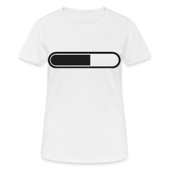 Charging bar Loading battery - Women's Breathable T-Shirt - white - Front - AI Model Female 172 dark (172cm)