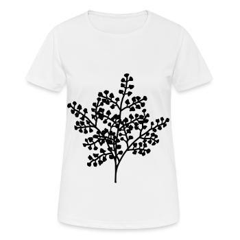 Bouquet de fleurs floral - T-shirt respirant Femme - blanc - Devant - AI Model Female 172 dark (172cm)