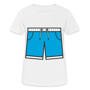 Maillot de bain Vacances Été - T-shirt respirant Femme - blanc - Devant - AI Model Female 172 dark (172cm)