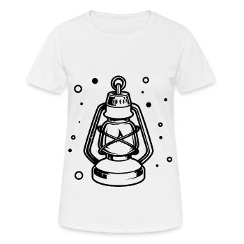 Lampe de nuit - Storm Lantern Mine Lamp - T-shirt respirant Femme - blanc - Devant - AI Model Female 172 dark (172cm)