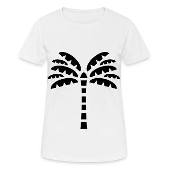 Symbole de palme - T-shirt respirant Femme - blanc - Devant - AI Model Female 172 dark (172cm)