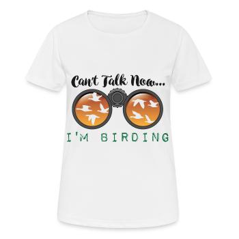 Ornithologist birdscience birds observe saying - Women's Breathable T-Shirt - white - Front - AI Model Female 172 dark (172cm)