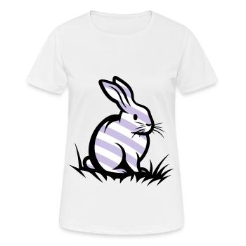 Lapin de Pâques Pâques - T-shirt respirant Femme - blanc - Devant - AI Model Female 172 dark (172cm)