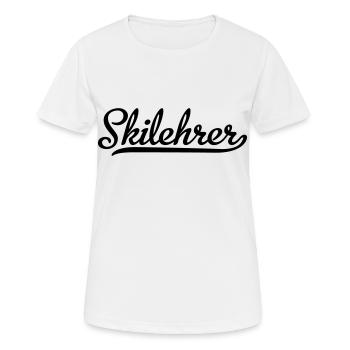 Moniteurs de ski - T-shirt respirant Femme - blanc - Devant - AI Model Female 172 dark (172cm)