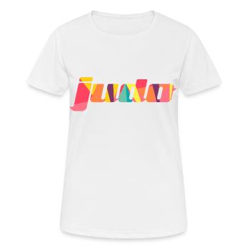 judo - T-shirt respirant Femme - blanc - Devant - AI Model Female 172 dark (172cm)