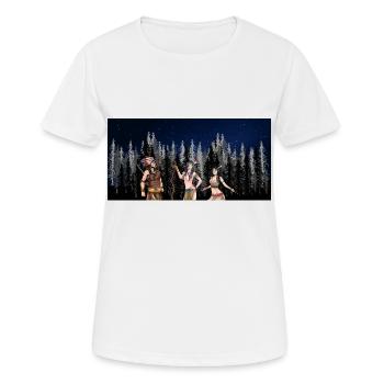 Wildnis schamane Krieger Ureinwohner - Frauen T-Shirt atmungsaktiv - Weiß - Vorne - AI Model Female 172 dark (172cm)