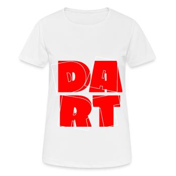 Jeu de fléchettes Dart Dart King 180 Bullseye - T-shirt respirant Femme - blanc - Devant - AI Model Female 172 dark (172cm)
