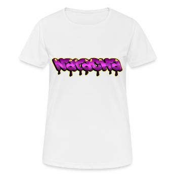 Graffiti Prénom Natacha - T-shirt respirant Femme - blanc - Devant - AI Model Female 172 dark (172cm)
